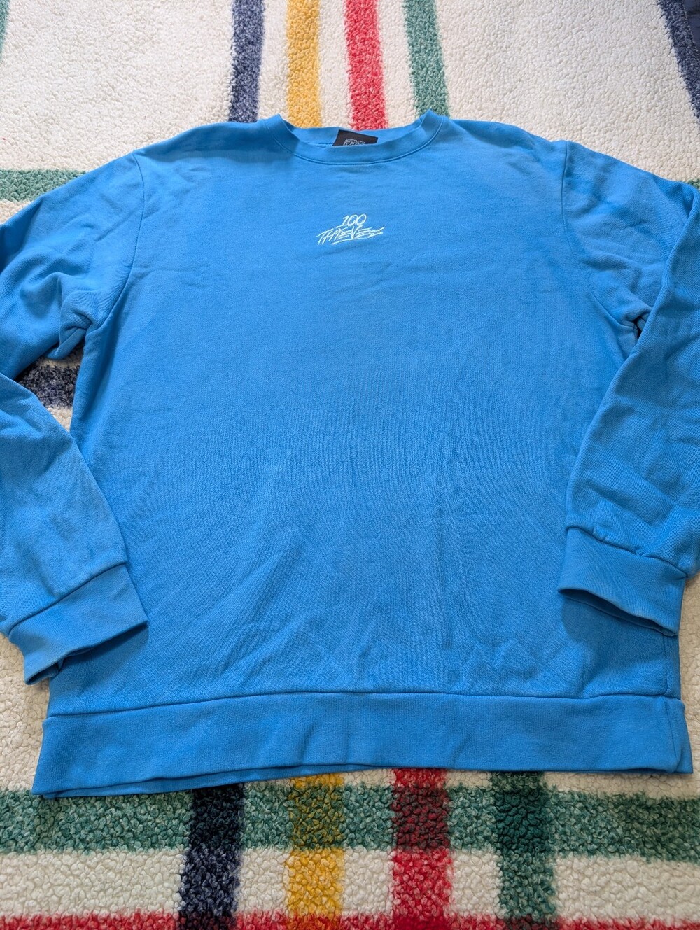 Men's Bright Blue Crewneck Sweatshirt
